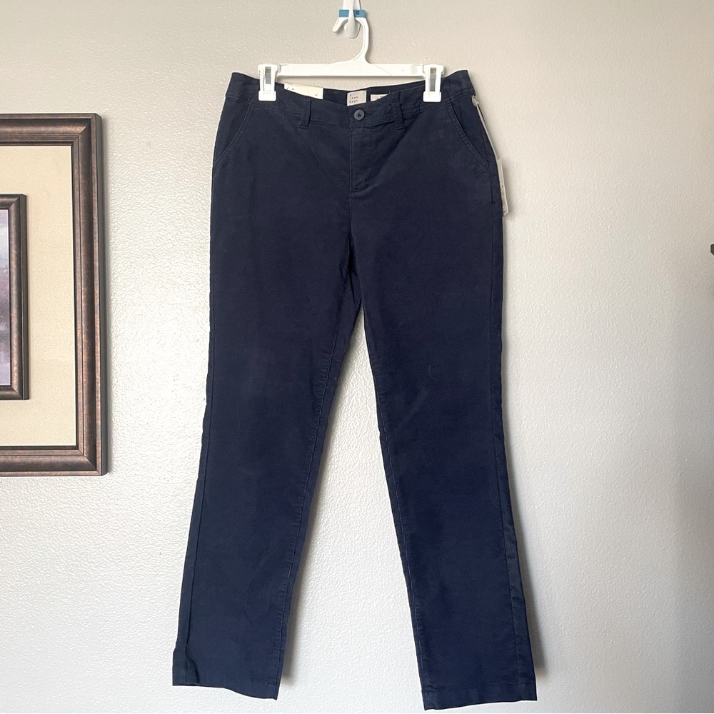 NWT A New Day Stretch Navy Corduroy Slim Mid Rise Stretch Pants Size 6R
